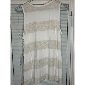 Market & Spruce Striped Sleeveless Top Size Medium NWT